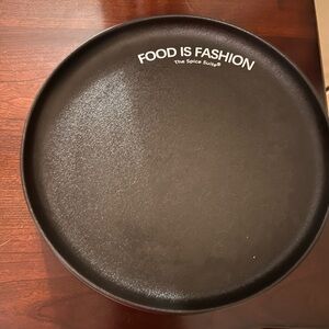 Black Food is Fashion Dinner Plate